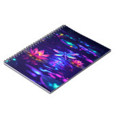 Enchanted Dragonfly Glow Notebook | 6.5x8.75” ノートブック (左側)