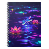 Enchanted Dragonfly Glow Notebook | 6.5x8.75”  ノートブック (正面)