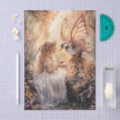 Enchanted Duck Fairy Girl Decoupage 薄葉紙 (クラフト)