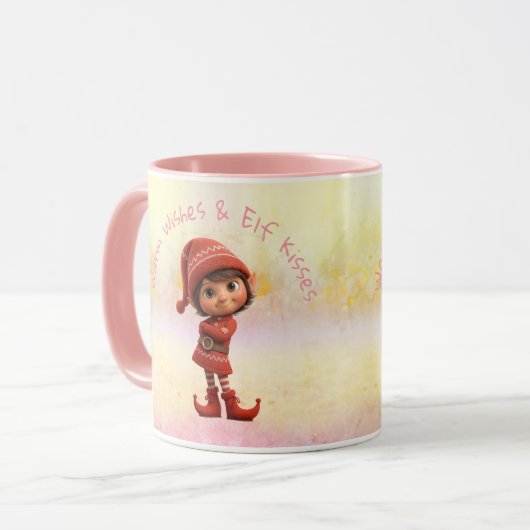 Enchanted Elf | North Pole Christmas  マグカップ (正面左)