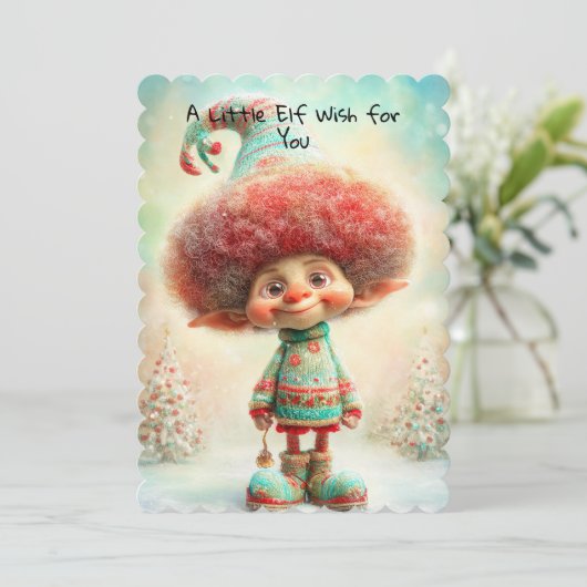 Enchanted Elf | North Pole Christmas Magic シーズンカード (スタンド正面)