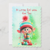 Enchanted Elf | North Pole Christmas Magic シーズンカード (正面)