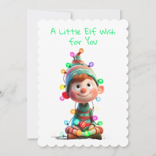 Enchanted Elf | North Pole Christmas Magic シーズンカード (正面)
