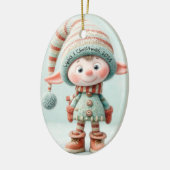 Enchanted Elf | North Pole Christmas Magic セラミックオーナメント (左)