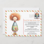 Enchanted Elf | North Pole Ugly Sweater Party  招待状 (正面)