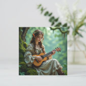 Enchanted  Elven Fairy Playing Ukulele カード (スタンド正面)