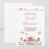 Enchanted Fairy Baby Shower 招待状 (正面/裏面)