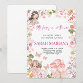 Enchanted Fairy Baby Shower  招待状 (正面/裏面)