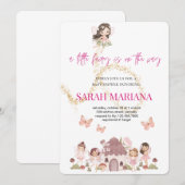 Enchanted Fairy Baby Shower 招待状 (正面/裏面)