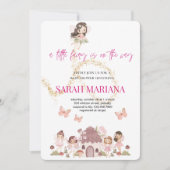 Enchanted Fairy Baby Shower 招待状 (正面)