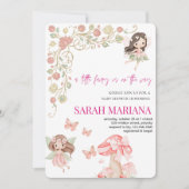 Enchanted Fairy Baby Shower  招待状 (正面)