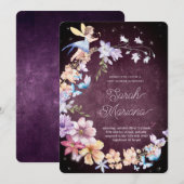 Enchanted Fairy Baby Shower 招待状 (正面/裏面)