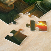 Enchanted Fairy Cat Garden Porch ジグソーパズル (側面)