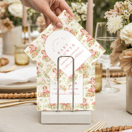 Enchanted Fairy Girl Baby Shower スタンダードカクテルナプキン