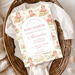 Enchanted Fairy Girl Baby Shower 招待状