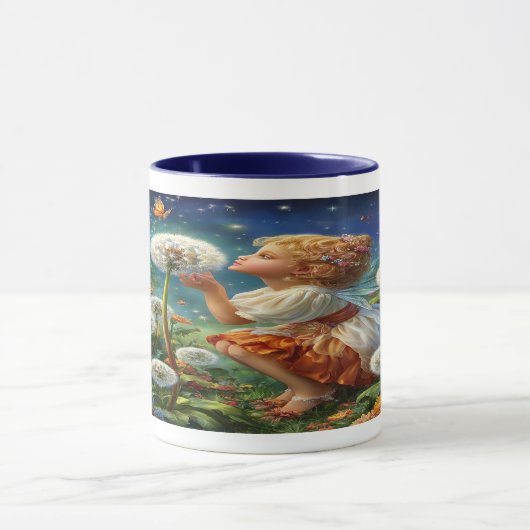 Enchanted Fairy Glowing Dandelion Coffee Mug マグカップ (中央)