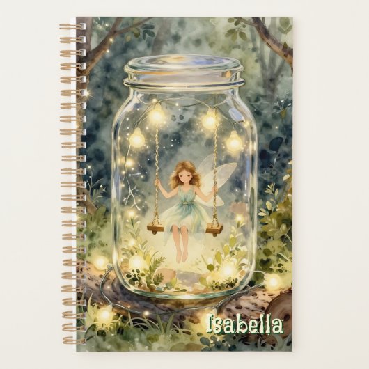 Enchanted Fairy in a Jar in a Magical Forest プランナー手帳 (正面)