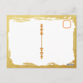 Enchanted Fairy in Gold and Turquoise  ポストカード (裏面)