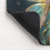 Enchanted Fairy in Gold and Turquoise  マウスパッド (コーナー)