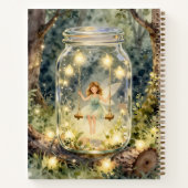 Enchanted Fairy on a Swing in a Magical Forest ノートブック (裏面)