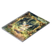 Enchanted Fairy on a Swing in a Magical Forest ノートブック (左側)