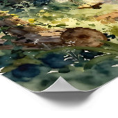 Enchanted Fairy on a Swing in a Magical Forest ポスター (角)