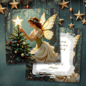 Enchanted Fairy Personalized Christmas シーズンカード