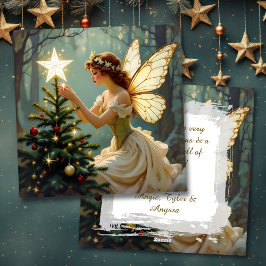 Enchanted Fairy Personalized Christmas シーズンカード