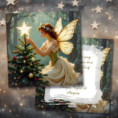 Enchanted Fairy Personalized Christmas シーズンカード