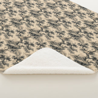 Enchanted Fairy Tale Forest Night Toile De Jouy  シェルパブランケット