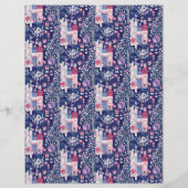 Enchanted Fairytale Books Blue Scrapbook Paper (裏面)