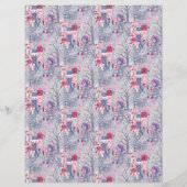 Enchanted Fairytale Books Gray Scrapbook Paper (裏面)