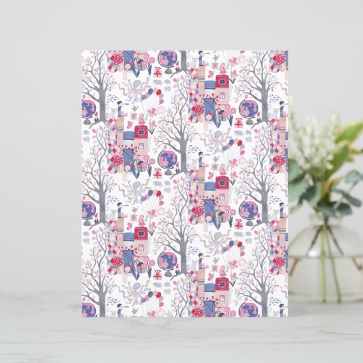 Enchanted Fairytale Books White Scrapbook Paper (スタンド正面)