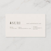 Enchanted Fairytale Castle Floral Mountain Valley 名刺 (裏面)