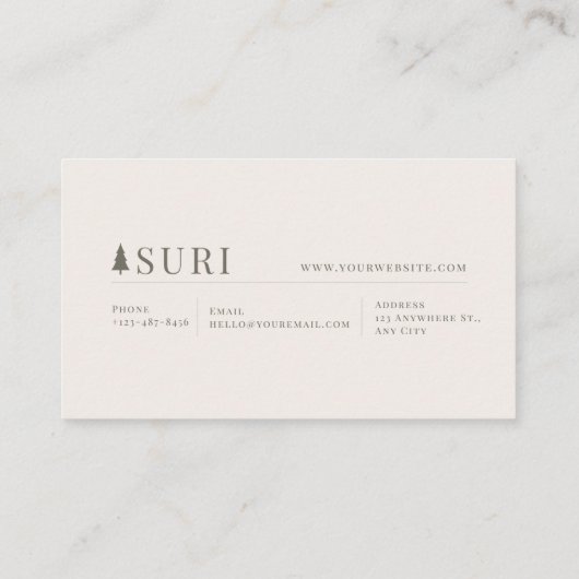 Enchanted Fairytale Castle Floral Mountain Valley 名刺 (裏面)