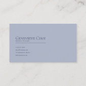 Enchanted Fairytale Castle Purple Floral Gold Mist 名刺 (裏面)