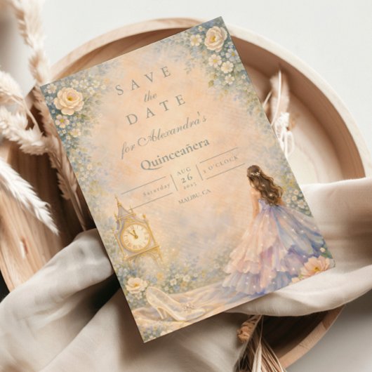 Enchanted Fairytale Garden Quinceañera セーブザデート