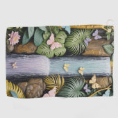 Enchanted Falls Oasis ゴルフタオル (横)