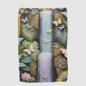 Enchanted Falls Oasis ゴルフタオル (正面)