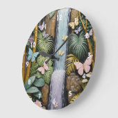 Enchanted Falls Oasis ラージ壁時計 (傾斜)