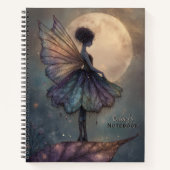 Enchanted Fantasy Fairy Moonlight Personalized  ノートブック (正面)
