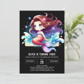 Enchanted Fantasy Mermaid Birthday 招待状 (スタンド正面)
