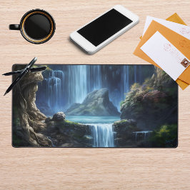 Enchanted Fantasy Waterfall Dreamscape  デスクマット