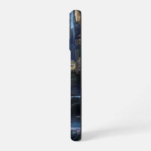 Enchanted Fantasy Waterfall Dreamscape  iPhone 16ケース (左側面)