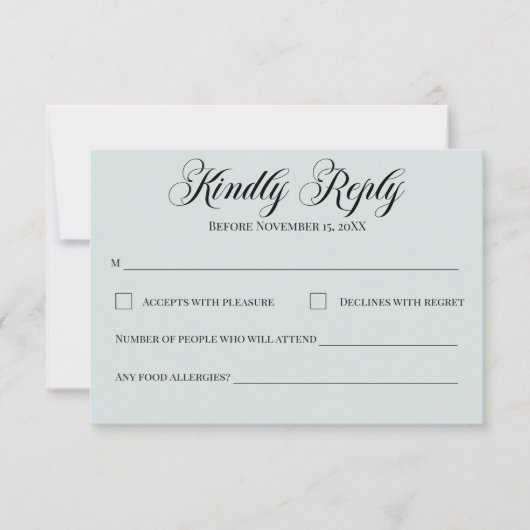 Enchanted Floral Carriage Fairytale Wedding Mail 出欠カード (正面)