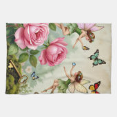 Enchanted Flroral Fairies Garden キッチンタオル (横)