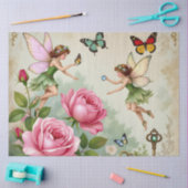 Enchanted Flroral Fairies Garden 薄葉紙 (クラフト)