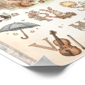 Enchanted Forest Alphabet ポスター (角)