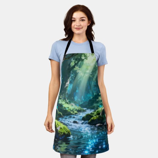 Enchanted Forest Apron エプロン (着用した状態)