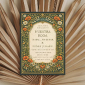 Enchanted Forest Art Nouveau Nuestra Boda Wedding 招待状